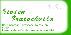 vivien kratochvila business card